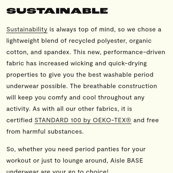 NEW Aisle "BASE" Period Underwear 5XL - Picture 7 of 7